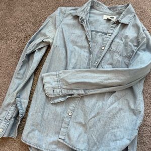 Button down little blue chambray